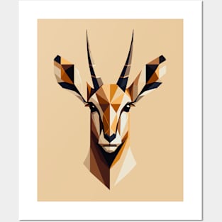 Geometric Abstract Impala - Color Posters and Art